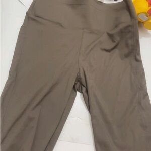 Taupe High-Waisted Leggings